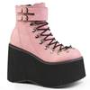 DemoniaCult - KERA21 Platform Boots - Pink/Black Product image